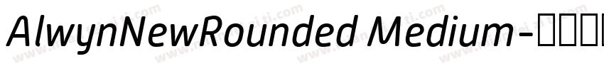 AlwynNewRounded Medium字体转换
